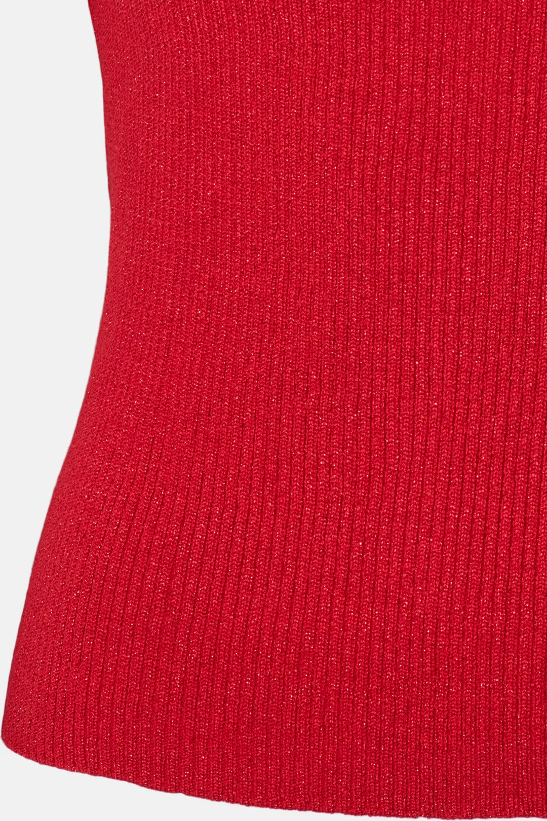 RDFNOA REVERSE KNIT TOP DEEP RED
