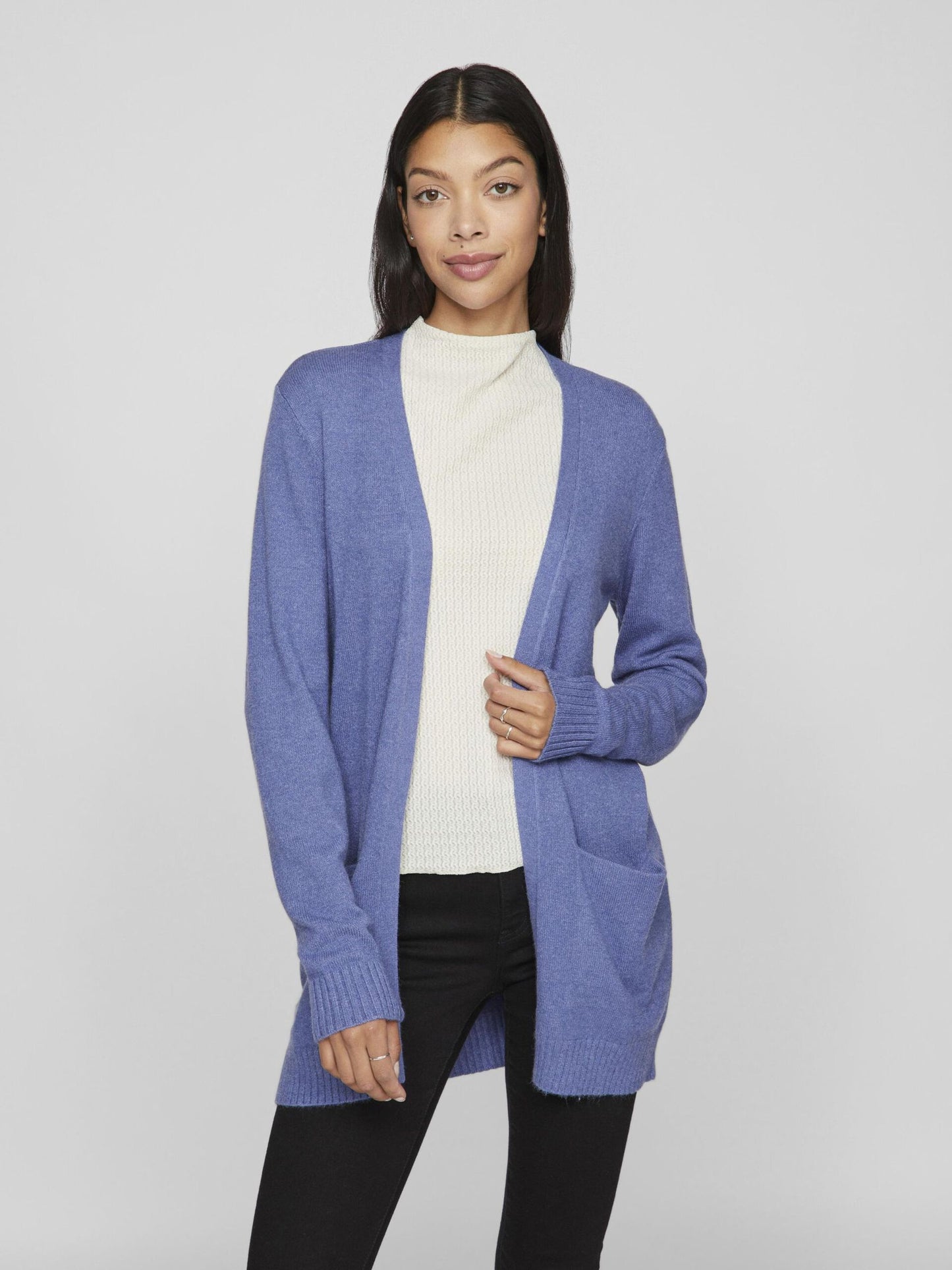 VILA OPEN KNIT BISSFUL BLUE