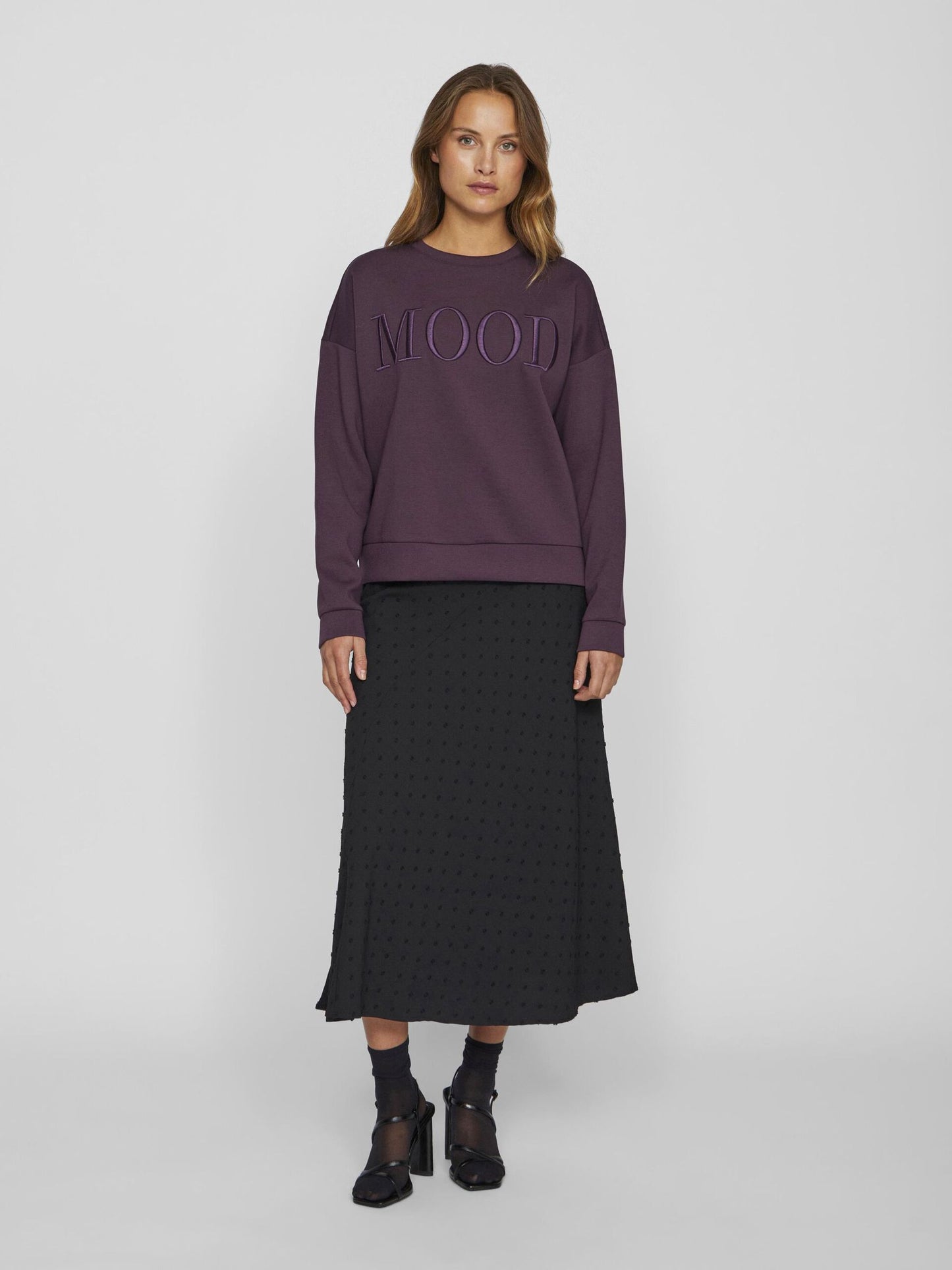 VILA REFLECT SWEATSHIRT PLUM
