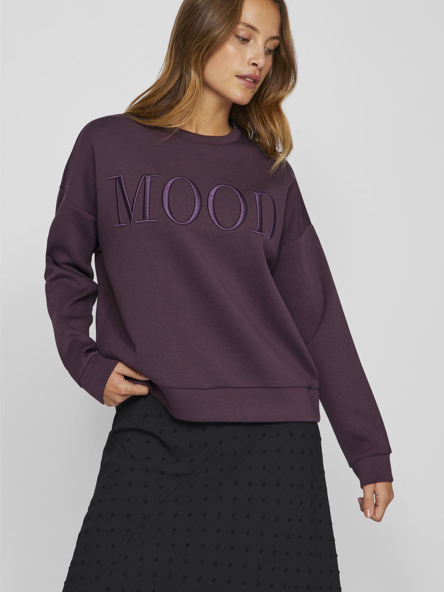 VILA REFLECT SWEATSHIRT PLUM