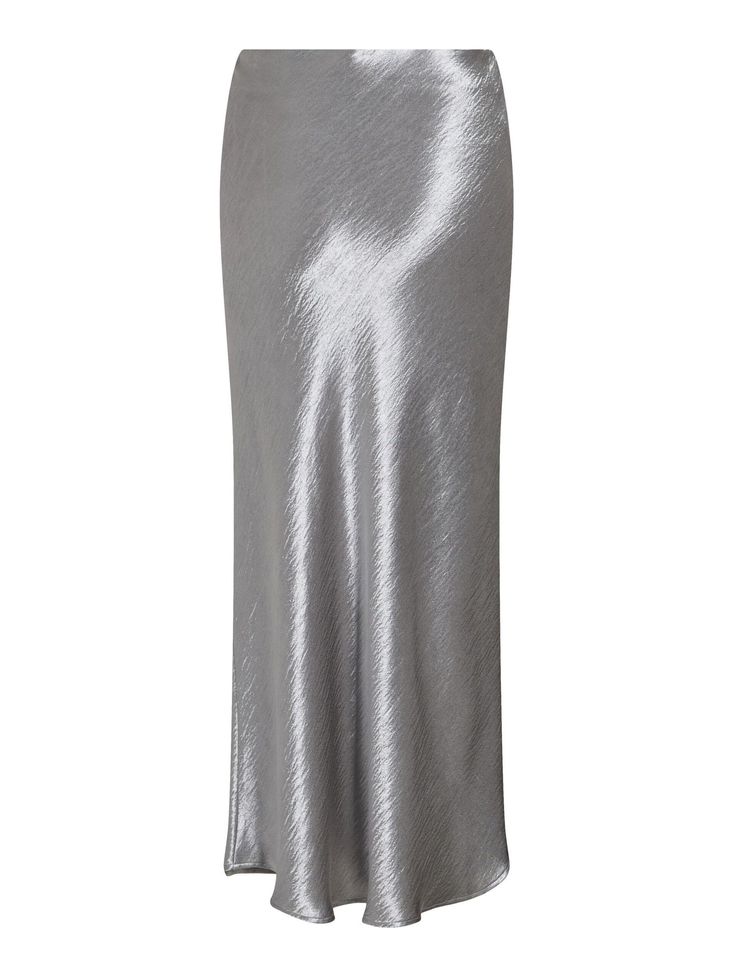 VILA DINNIE SILVER MIDI SKIRT