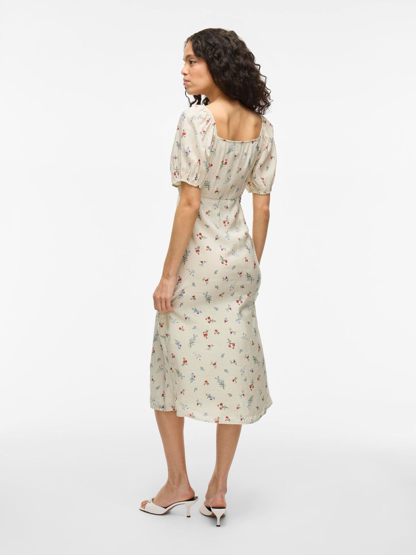 VILA VIHAVANNE RIMA MIDI DRESS BRICH