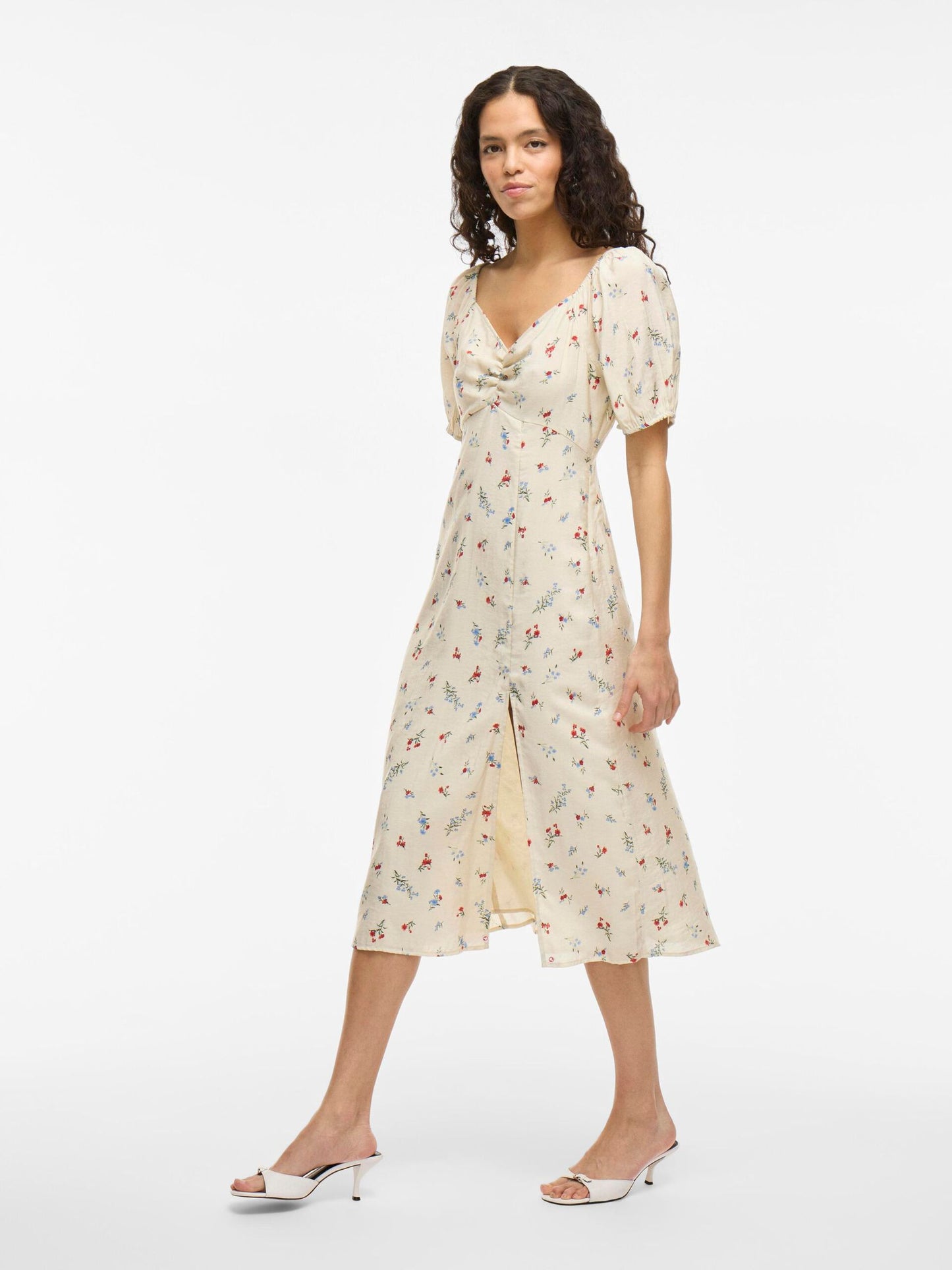 VILA VIHAVANNE RIMA MIDI DRESS BRICH