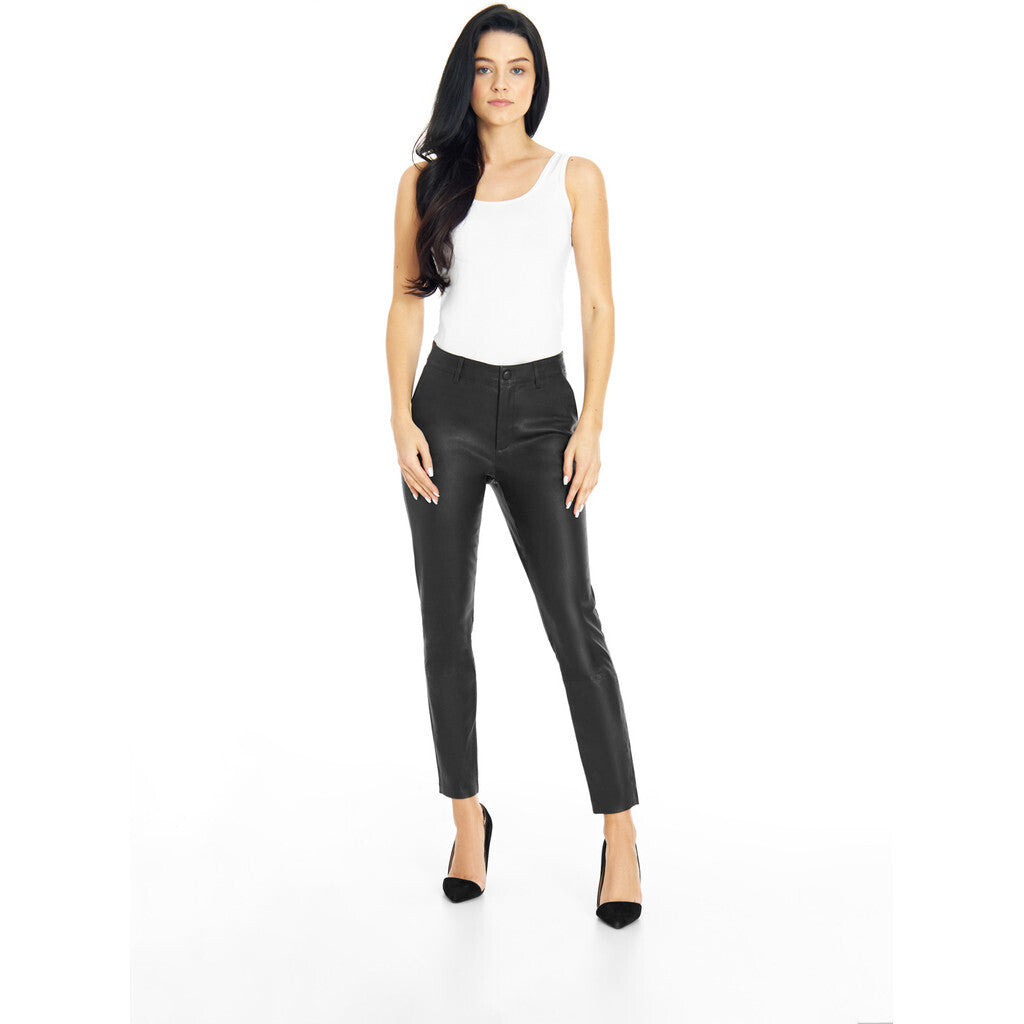 Depeche Amelia Leather Pants Black