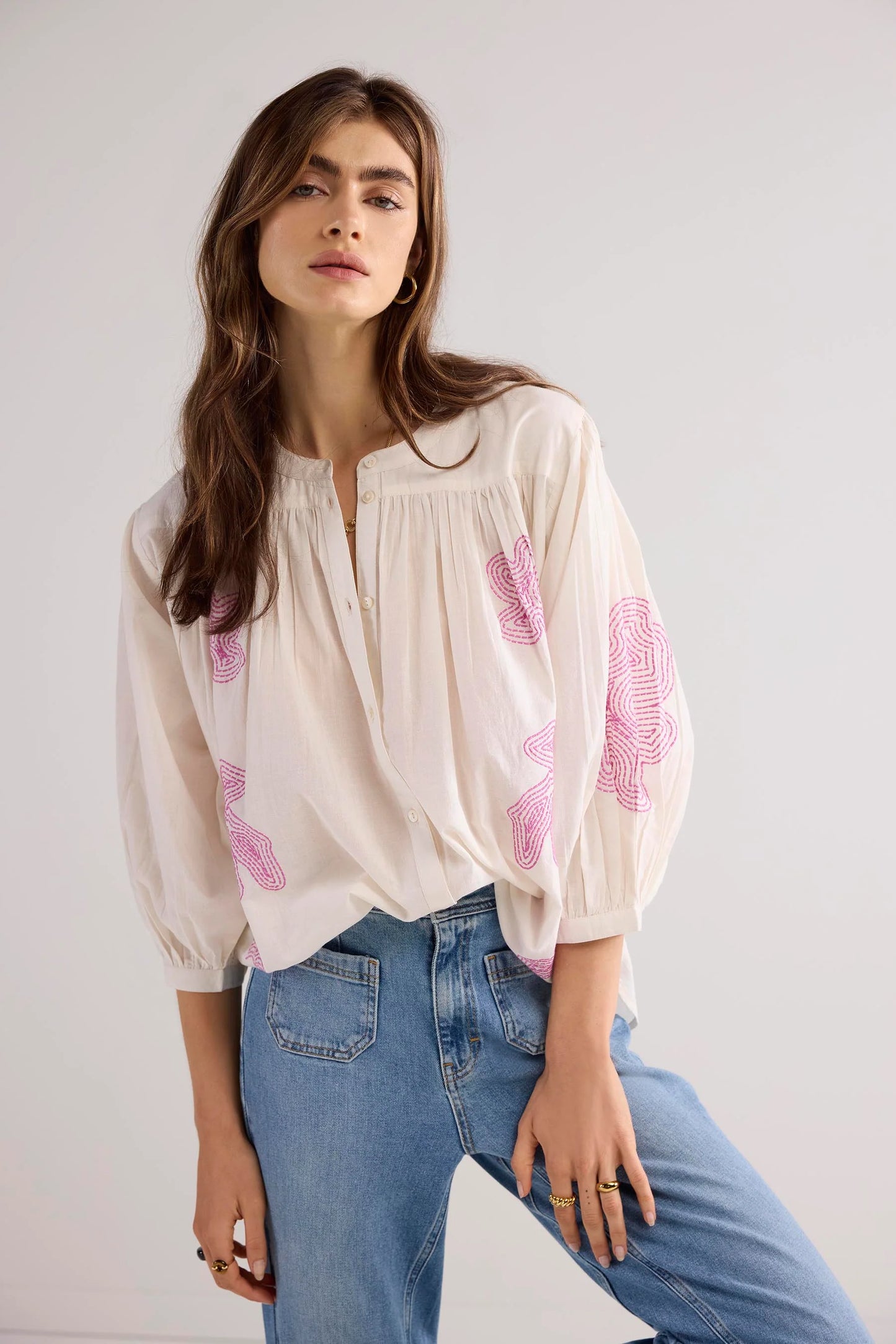 SUMMUM OVERSIZED COTTON VOILE