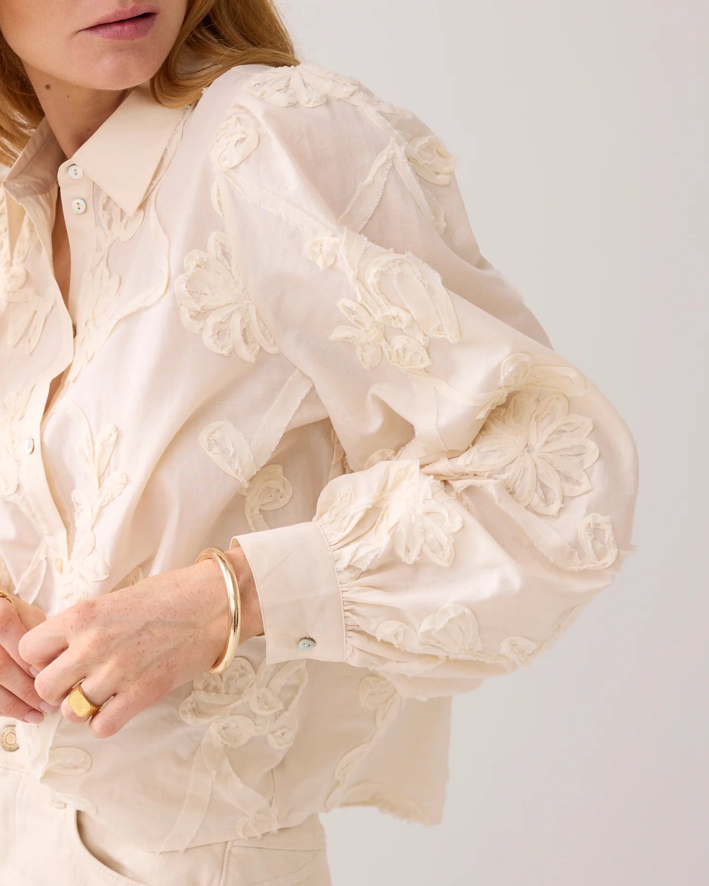 SUMMUM BLOUSE TAPE PATTE VOILE IVOR