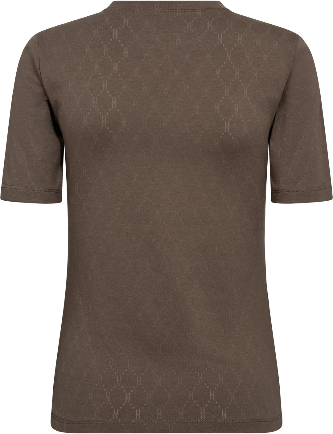 HTD T-S TEE S/S COTTON BROWN LOGO