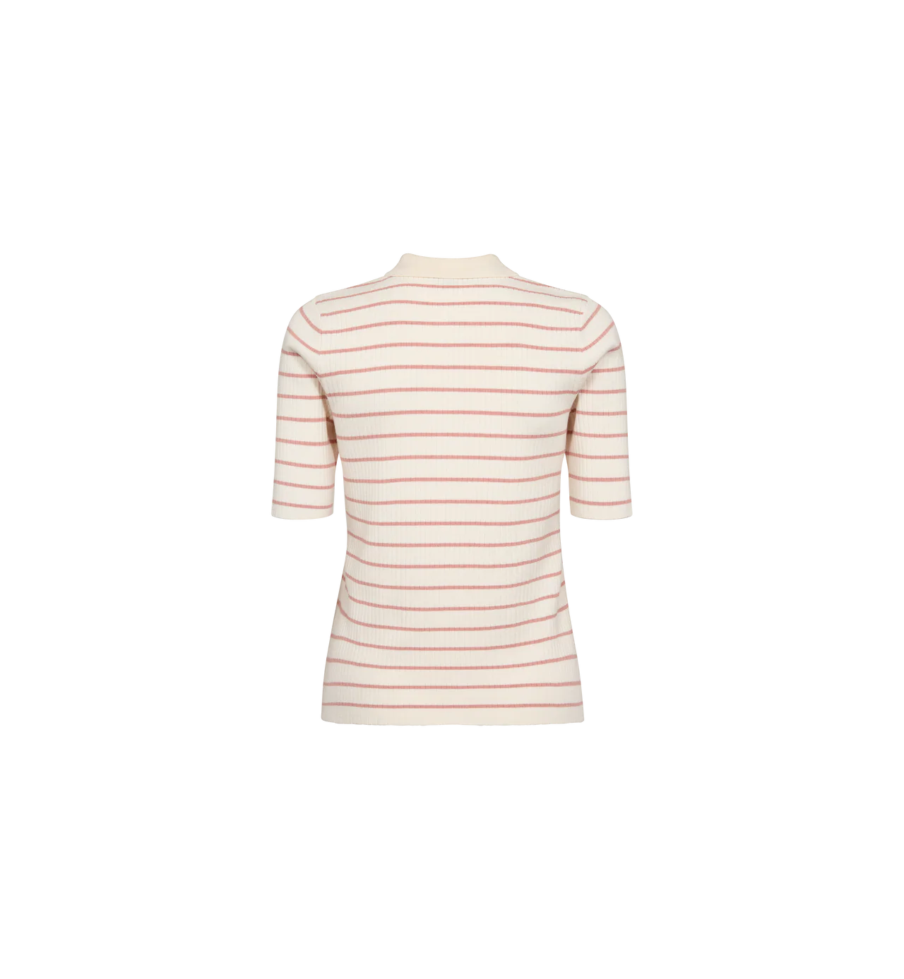 MM CALIZ STRIPE SS KNIT PEACHY