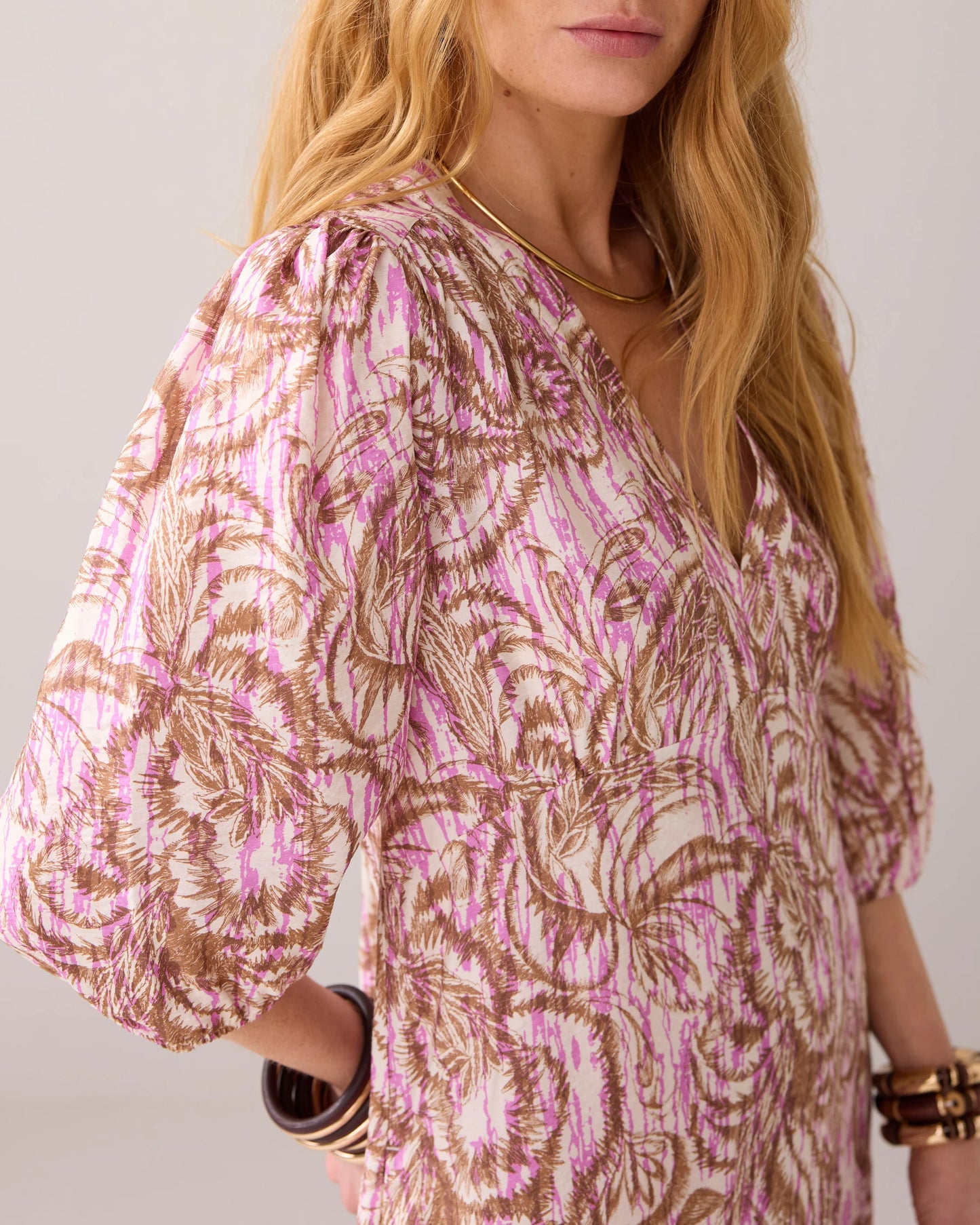 SUMMUM LONG DRESS WITH BOTANICAL