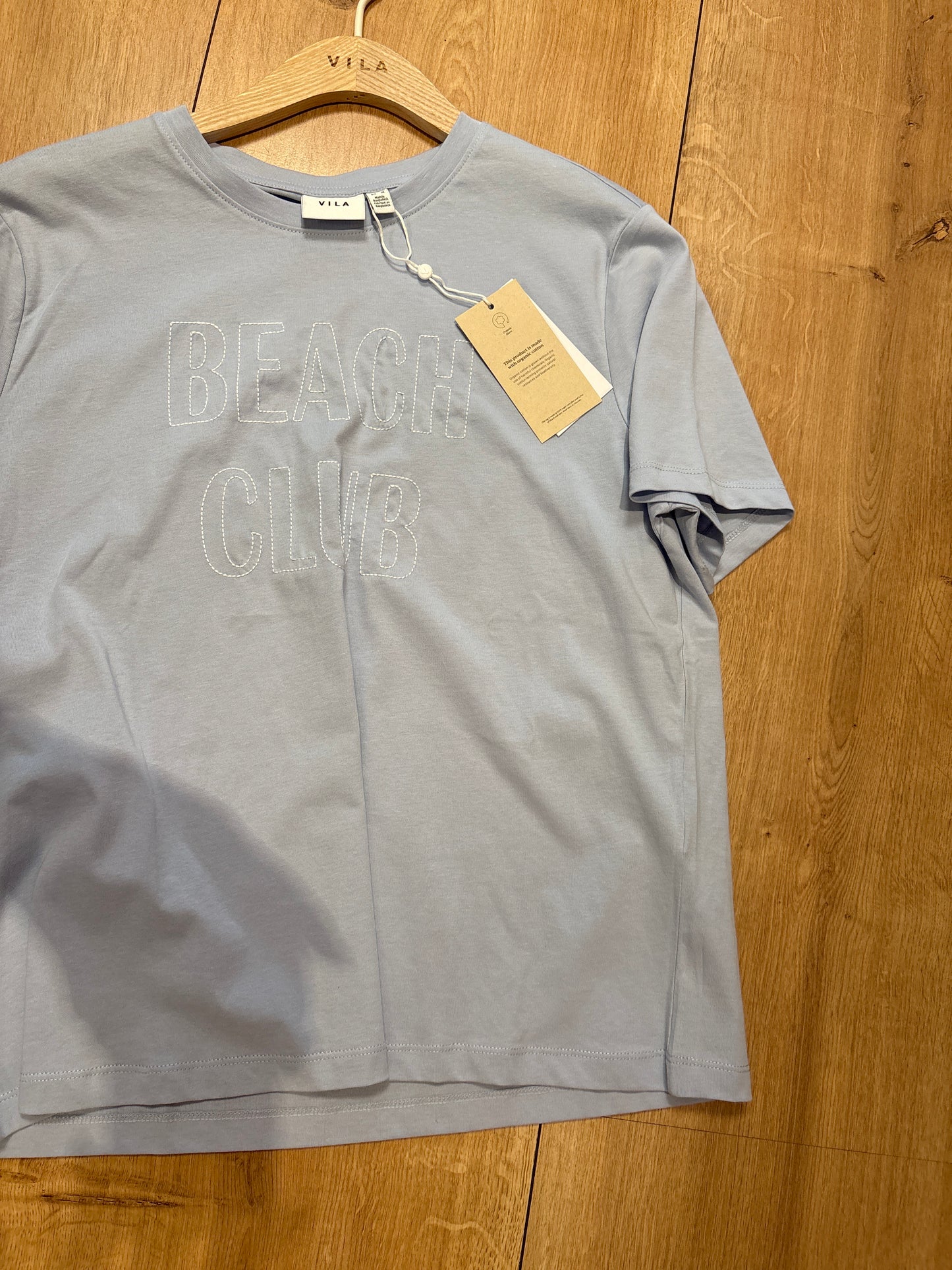 VILA VISYBIL BEACH T-SHIRT BLUE