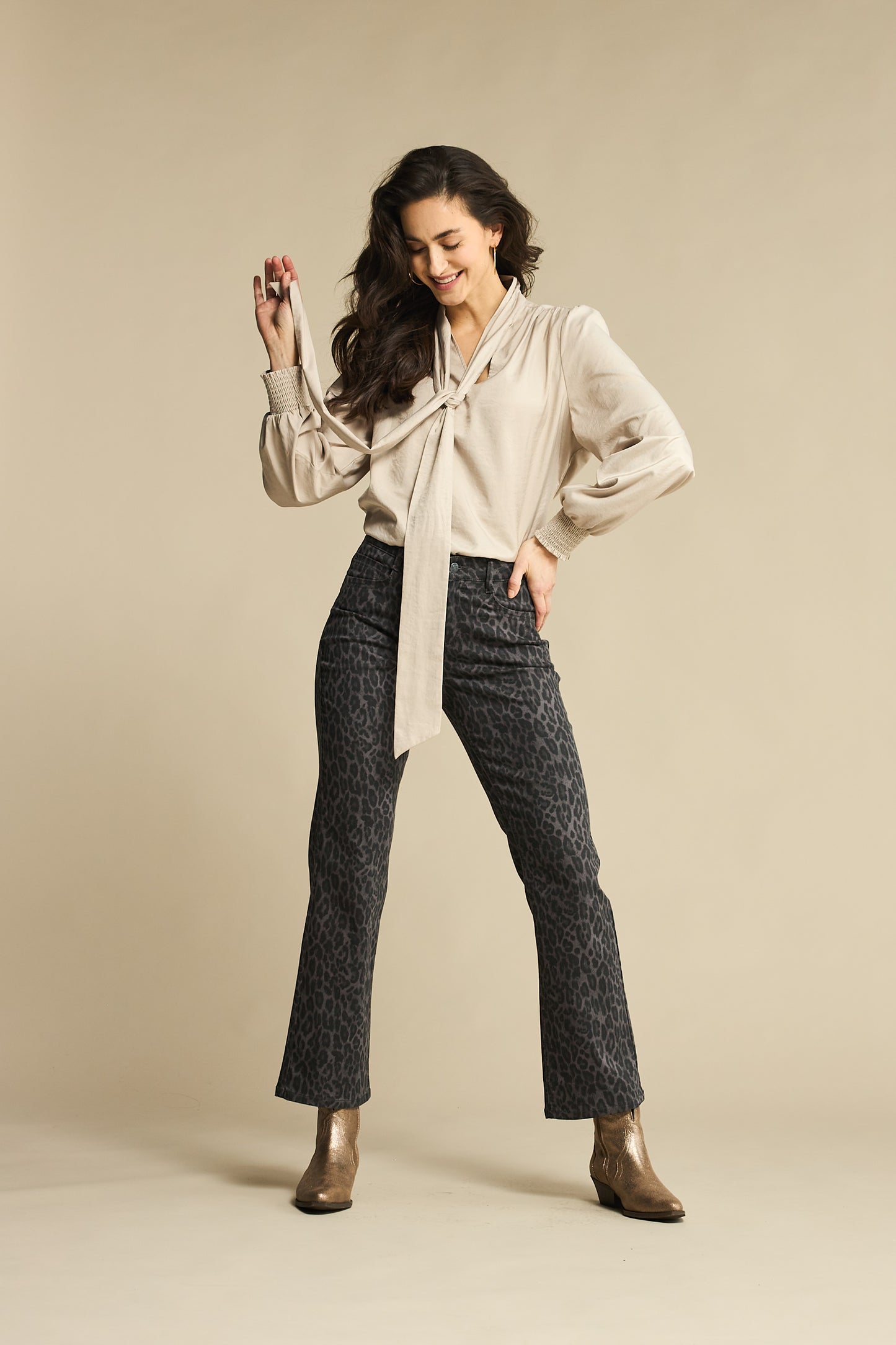 RED BUTTON KIM LEOPARD L32 REGULAR