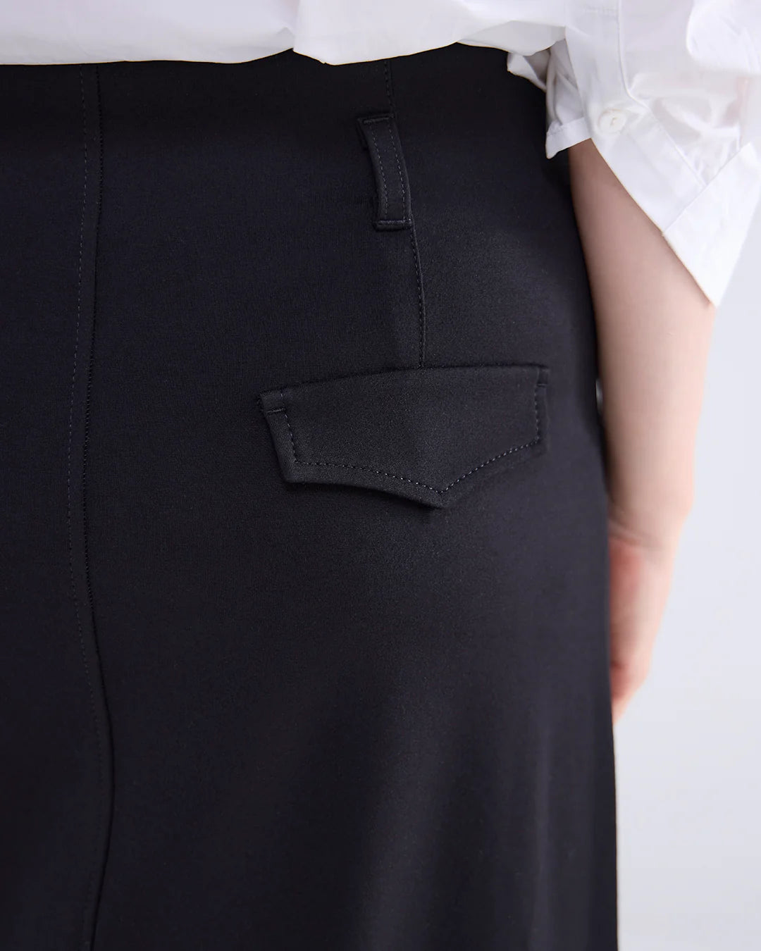 SUMMUM TENCEL SKIRT BLACK