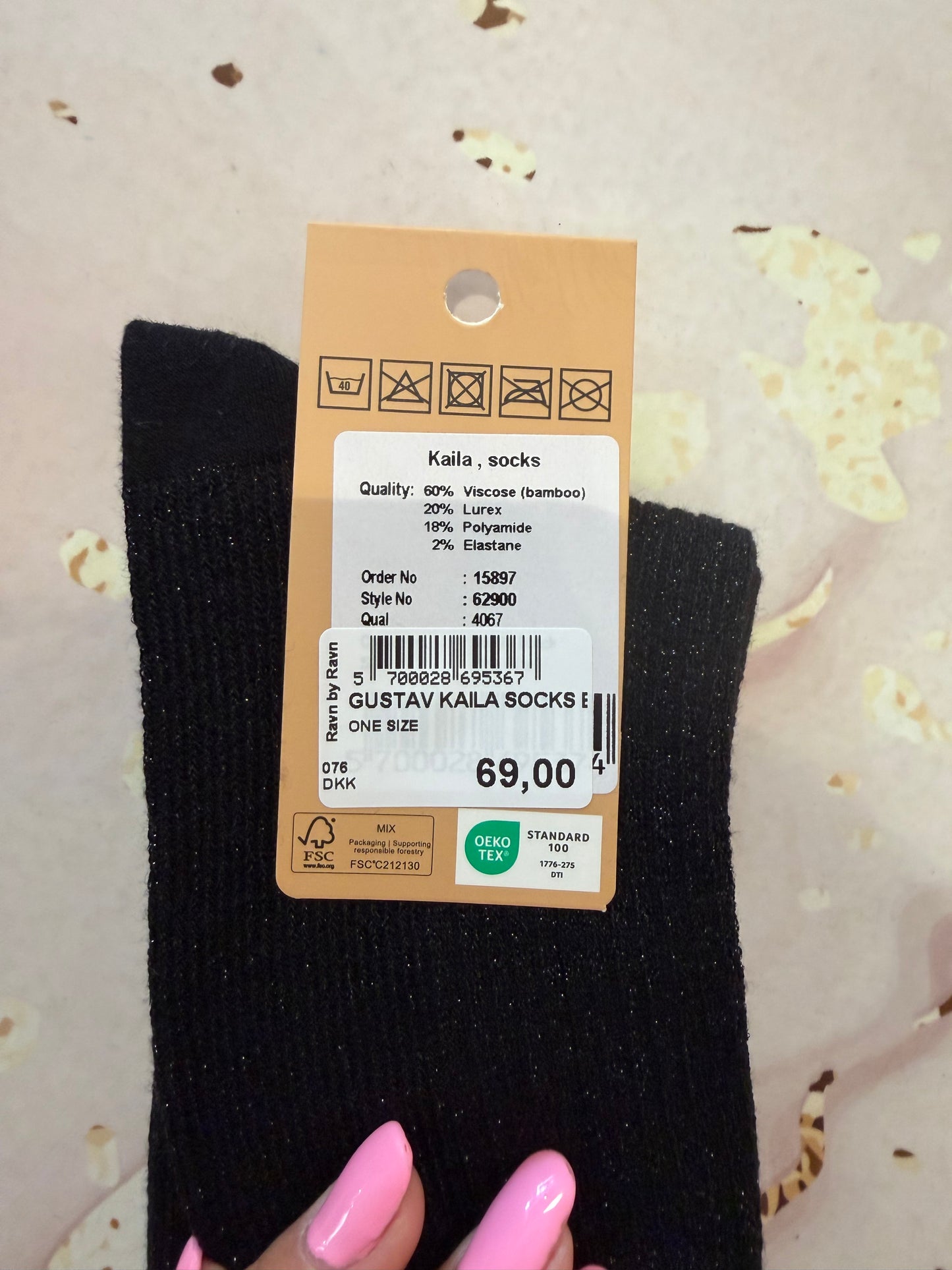 GUSTAV KAILA SOCKS BLACK