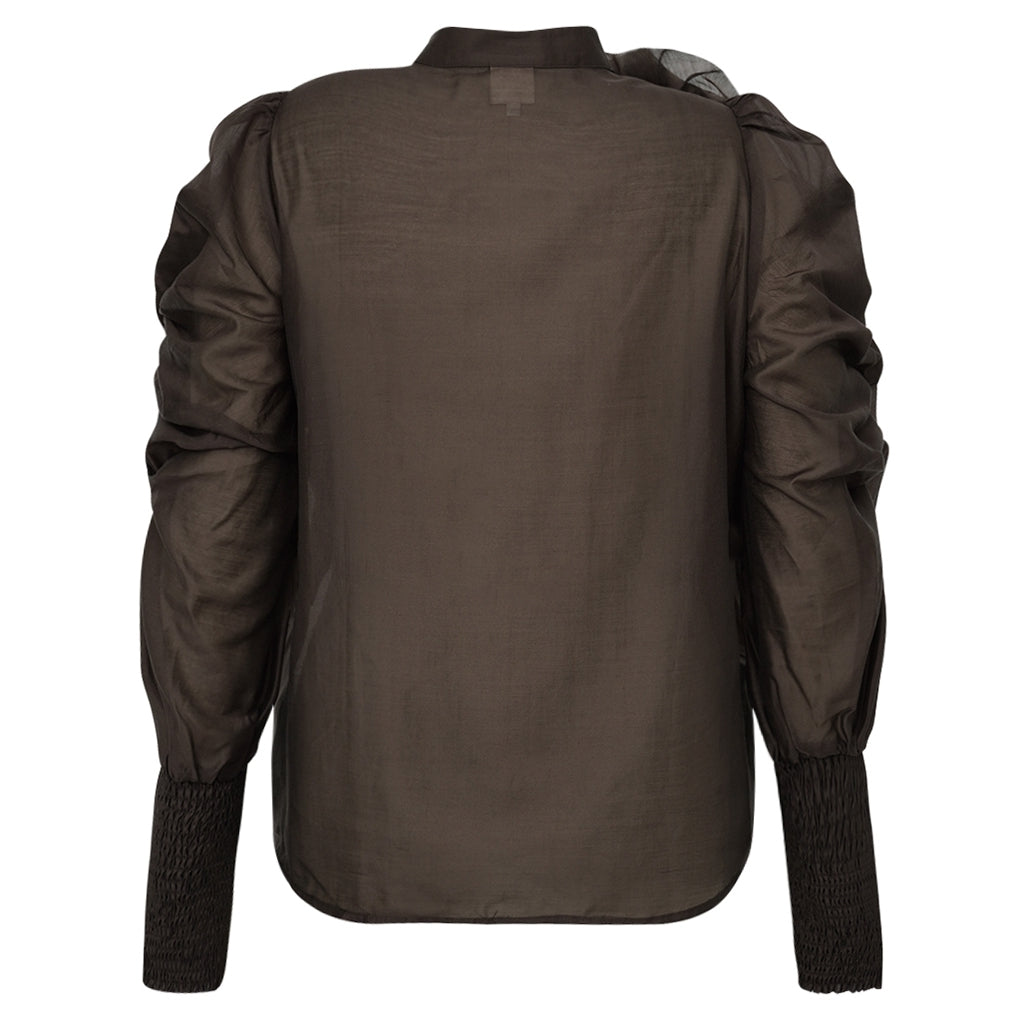GOSSIA DEVINE BLOUSE COFFEE
