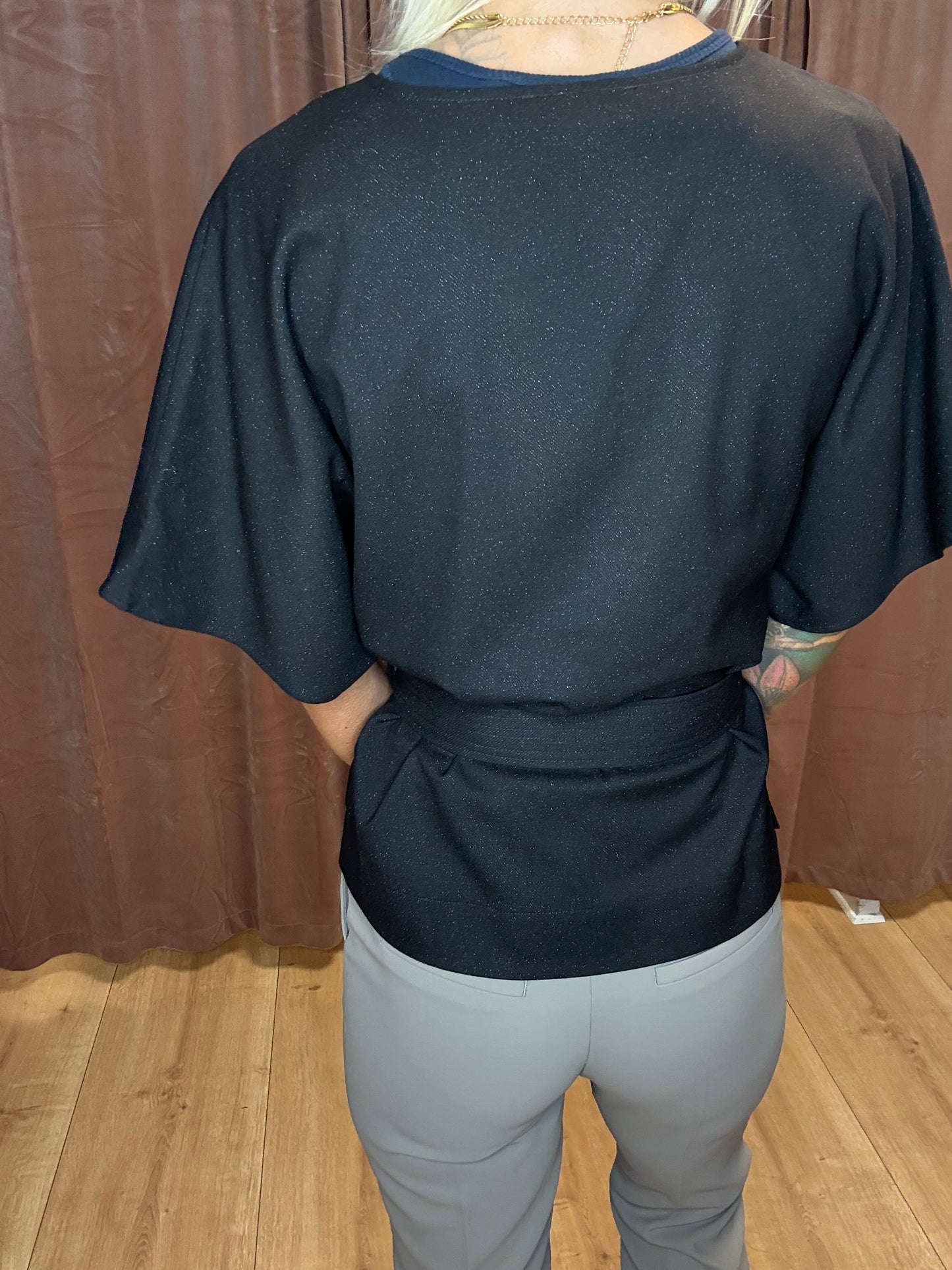 MMPIE BELLEVUE BLOUSE BLACK