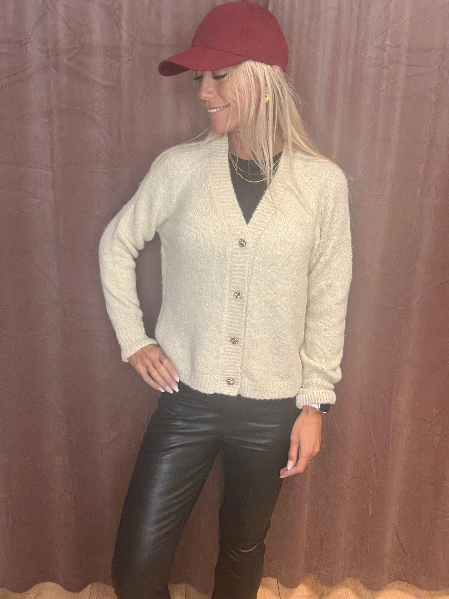 SUMMUM CARDIGAN COZY MELANGE LUREX