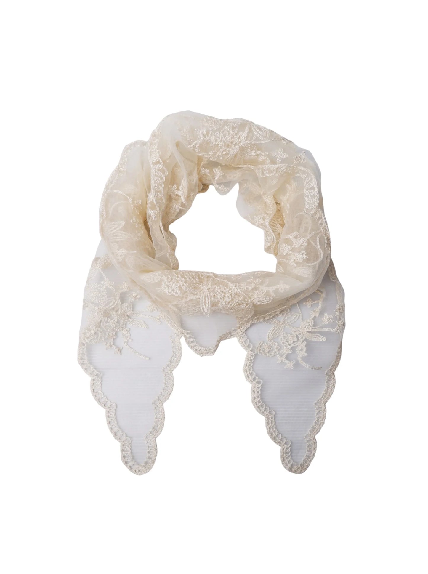 BC FARIANNA TRIANGLE SCARF OFF WHIT
