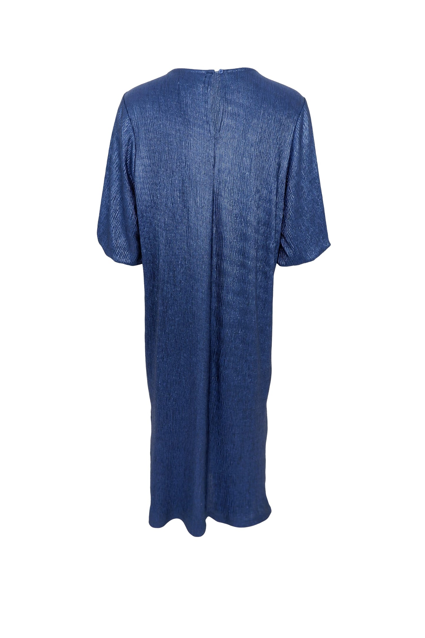 BLACK COLOUR GLOSSY DRESS BLUE