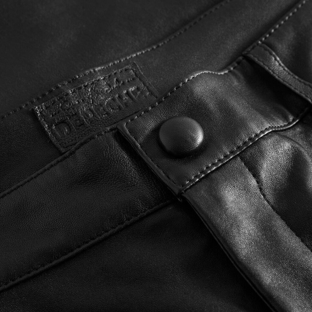 Depeche Amelia Leather Pants Black