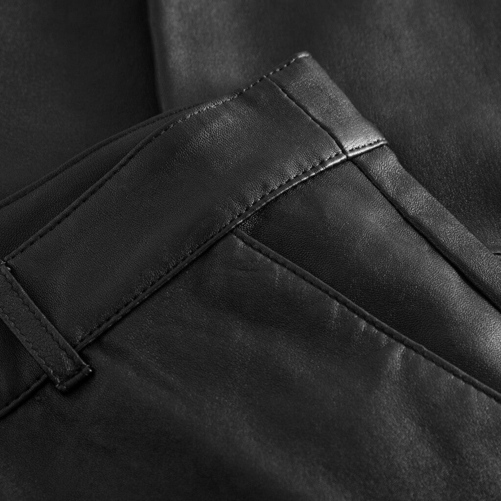 Depeche Amelia Leather Pants Black