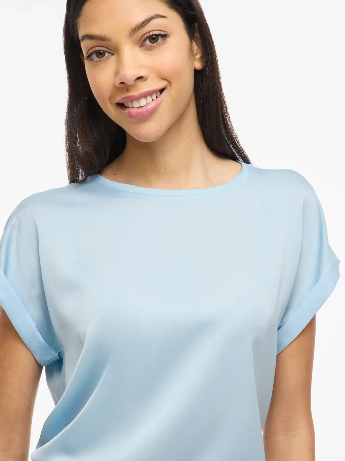 VILA VIELLETTE SATIN NANTUCKET BLUE