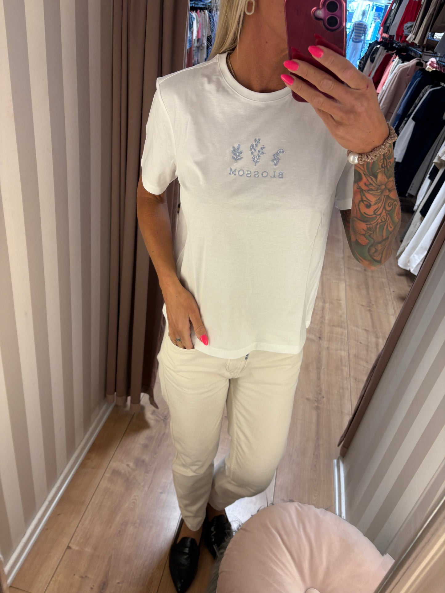 VILA VISYBIL BLOOM T-SHIRT BLOMSTFO