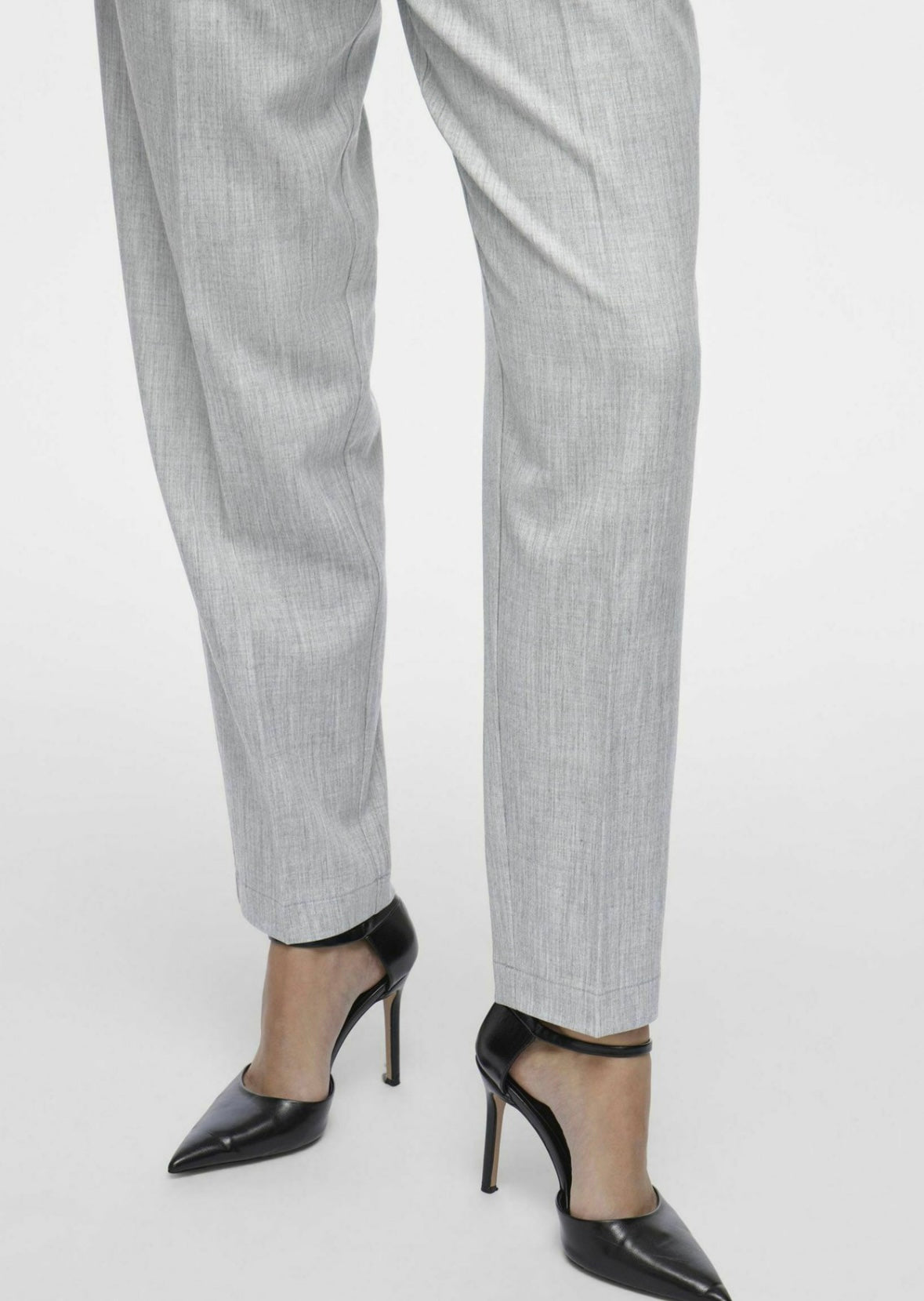 VILA PANTS GREY MELANGE