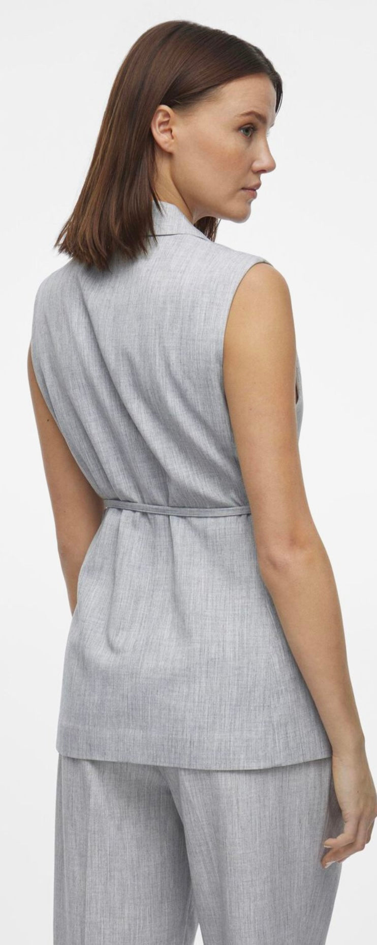 VILA WAISTCOAT GREY MELANGE
