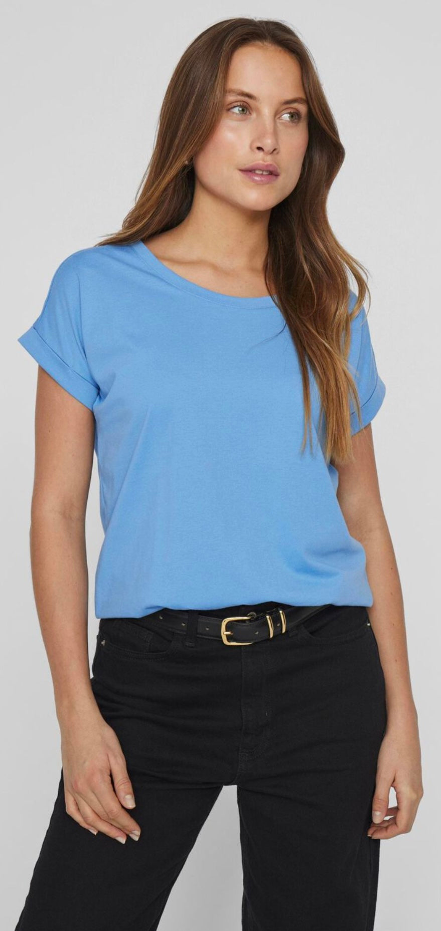 VILA VIDREAMERS NEW PURE T-SHIRT BL