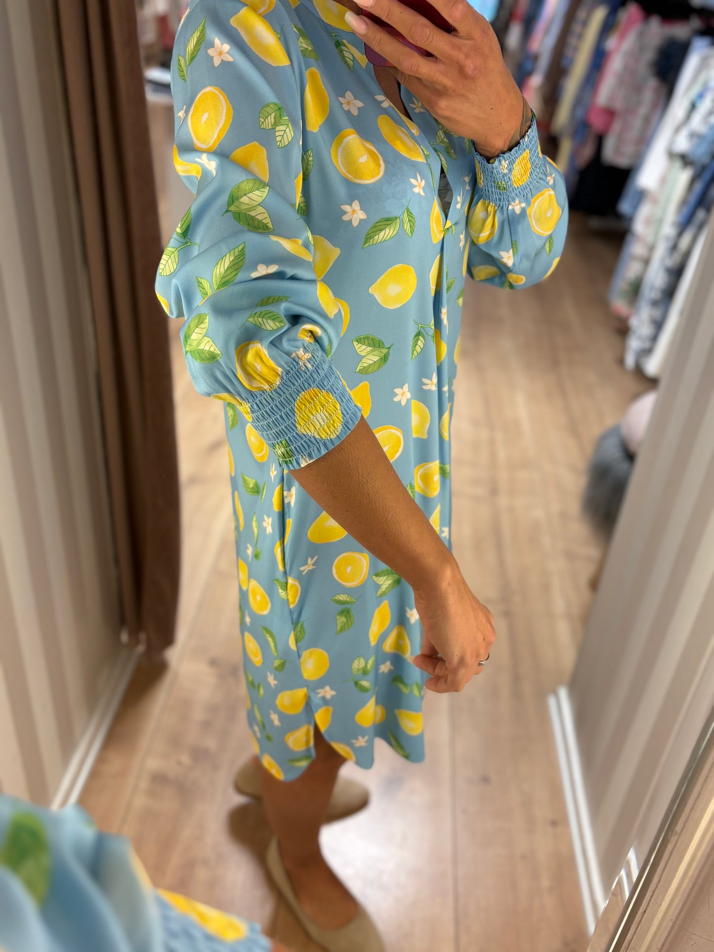 CP ADMIRE DRESS LEMON LIGHT BLUE