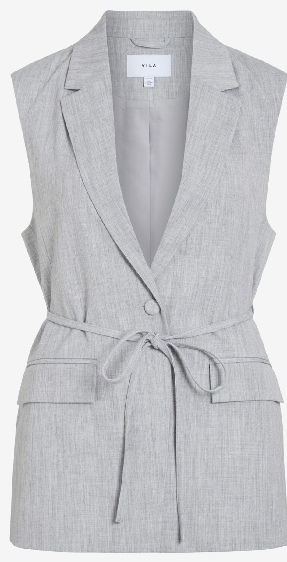 VILA WAISTCOAT GREY MELANGE
