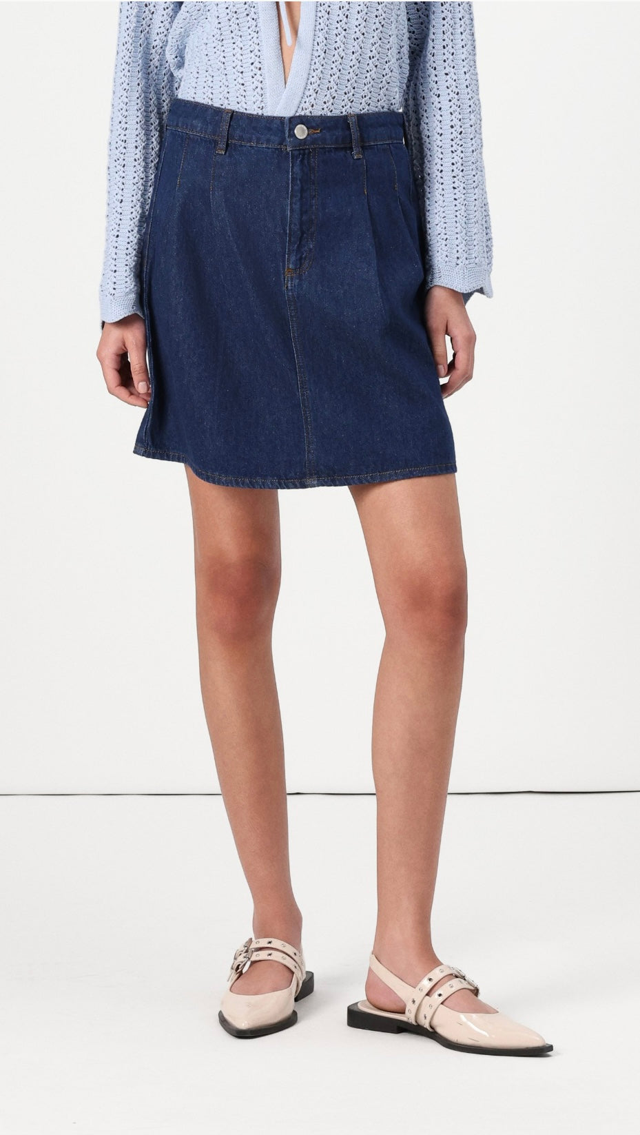 VILA VINIM W SHORT DENIM SKIRT