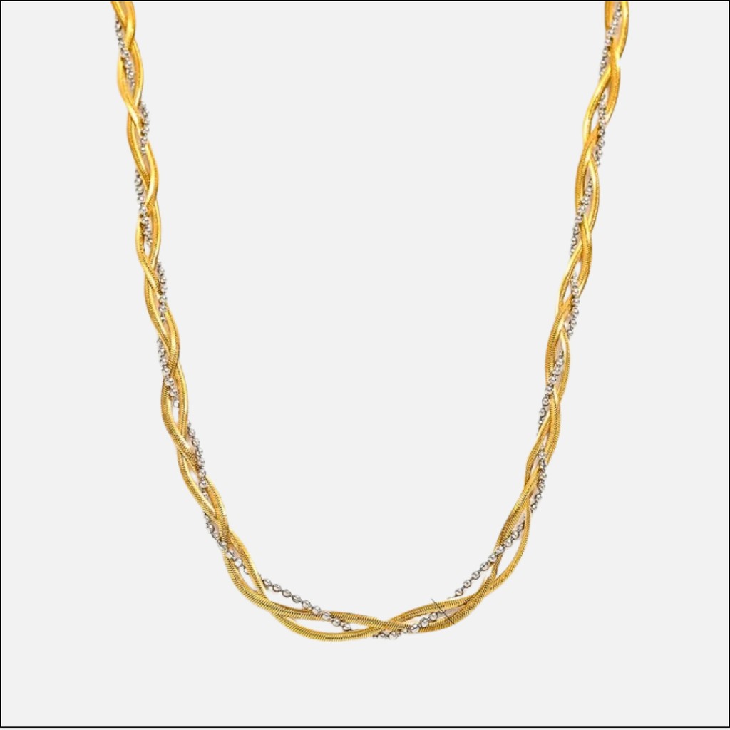 MS VELIN TWO-TONE NECKLACE H418