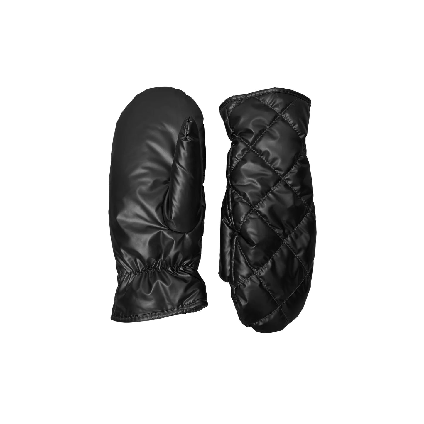 BC PALOMA QUILTED MITTENS BLACK MET