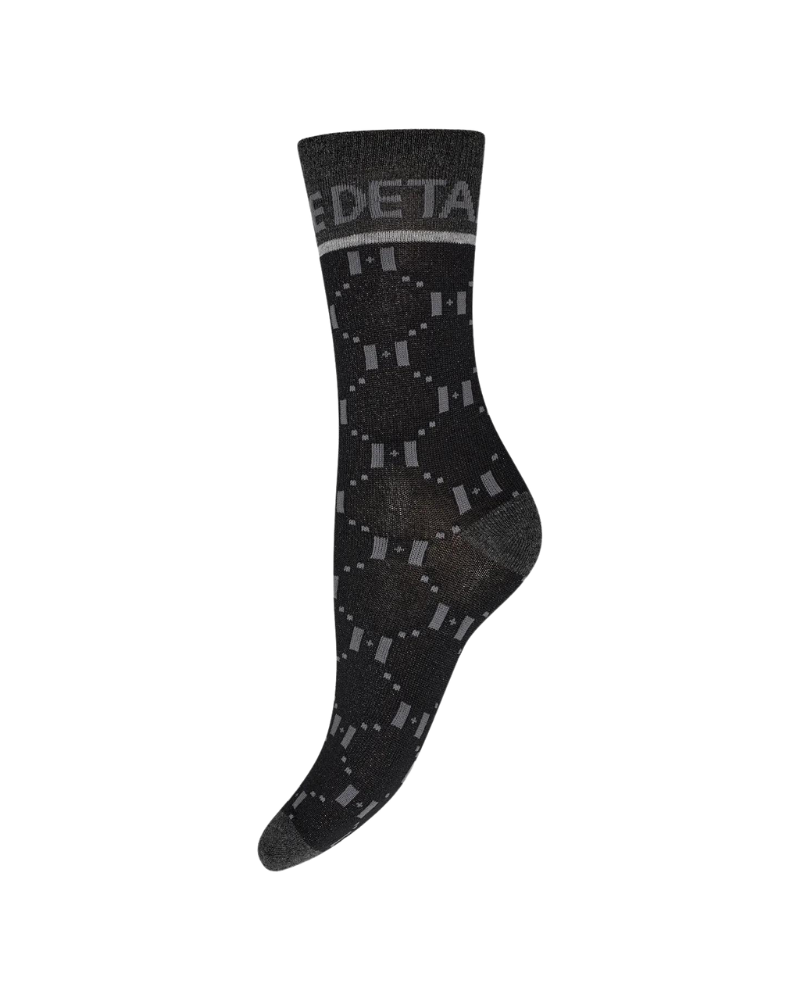 HYPE DETAIL SOCKS GRÅ MED SORT