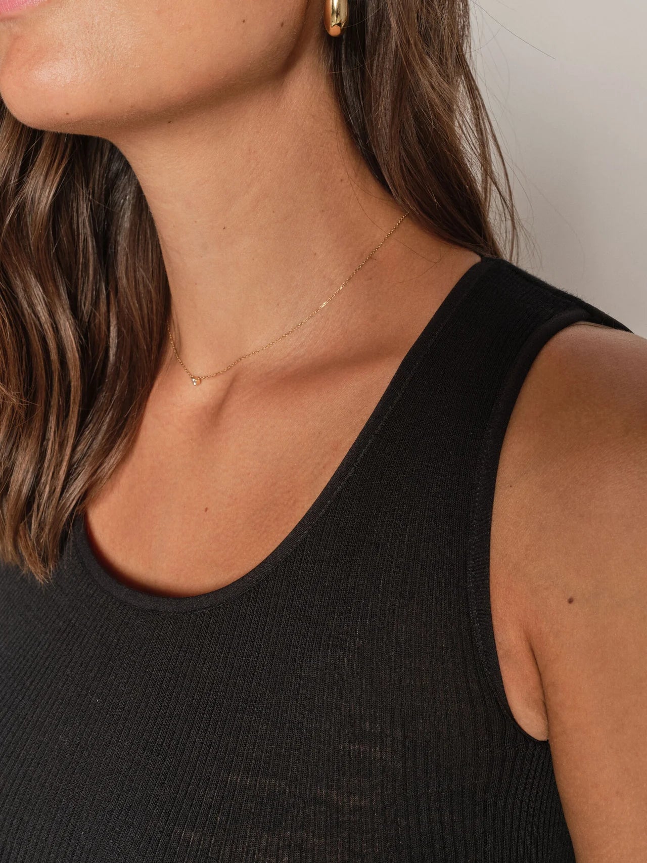MM SEAMLESS SILK TANKTOP BLACK