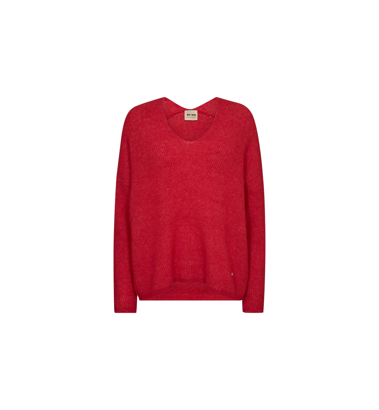 MMTHORA V-NECK KNIT CHINESE RED