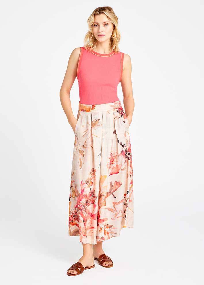 GUSTAV CAMI RIB TOP CORAL