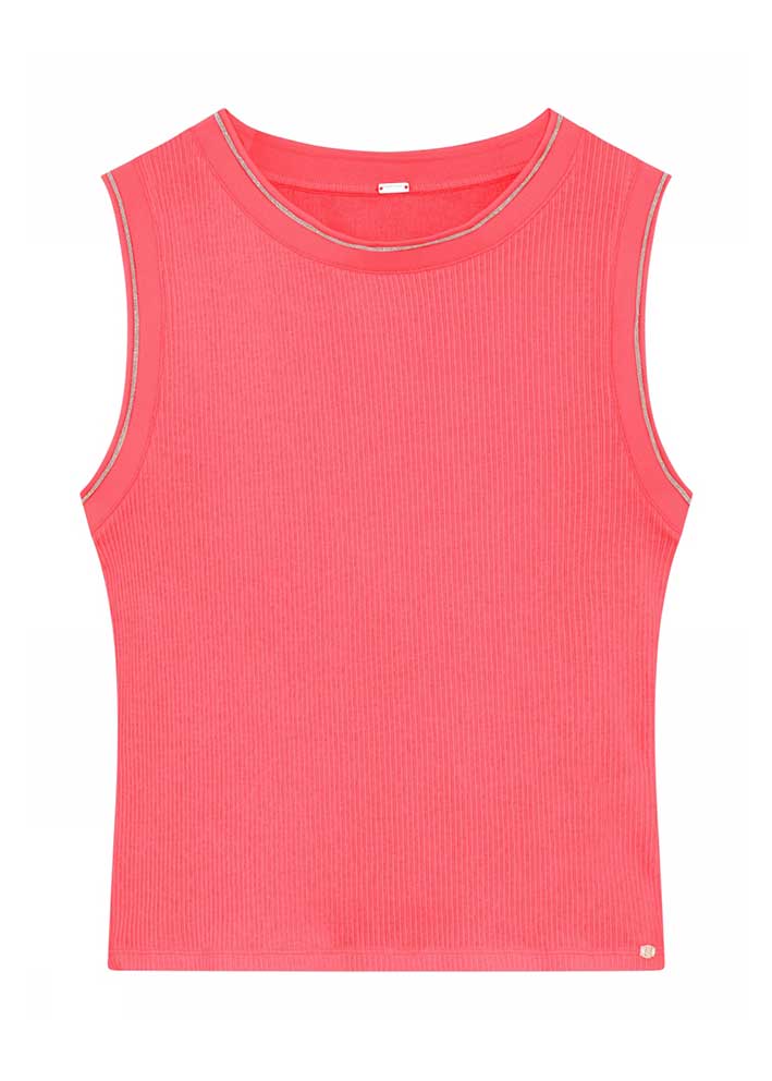 GUSTAV CAMI RIB TOP CORAL