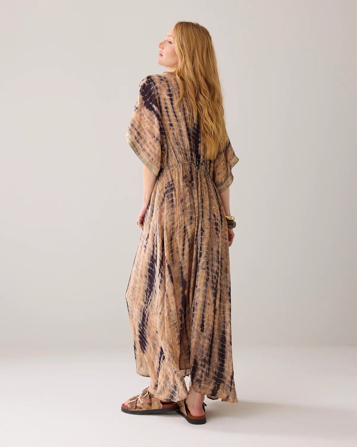 SUMMUM FLOWY MAX DRESS MUTICOLOUR