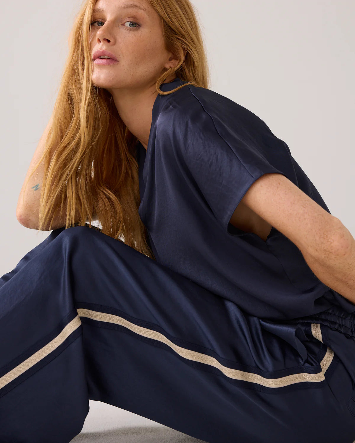 SUMMUM TROUSERS HEAVY SILY TOUCH BL