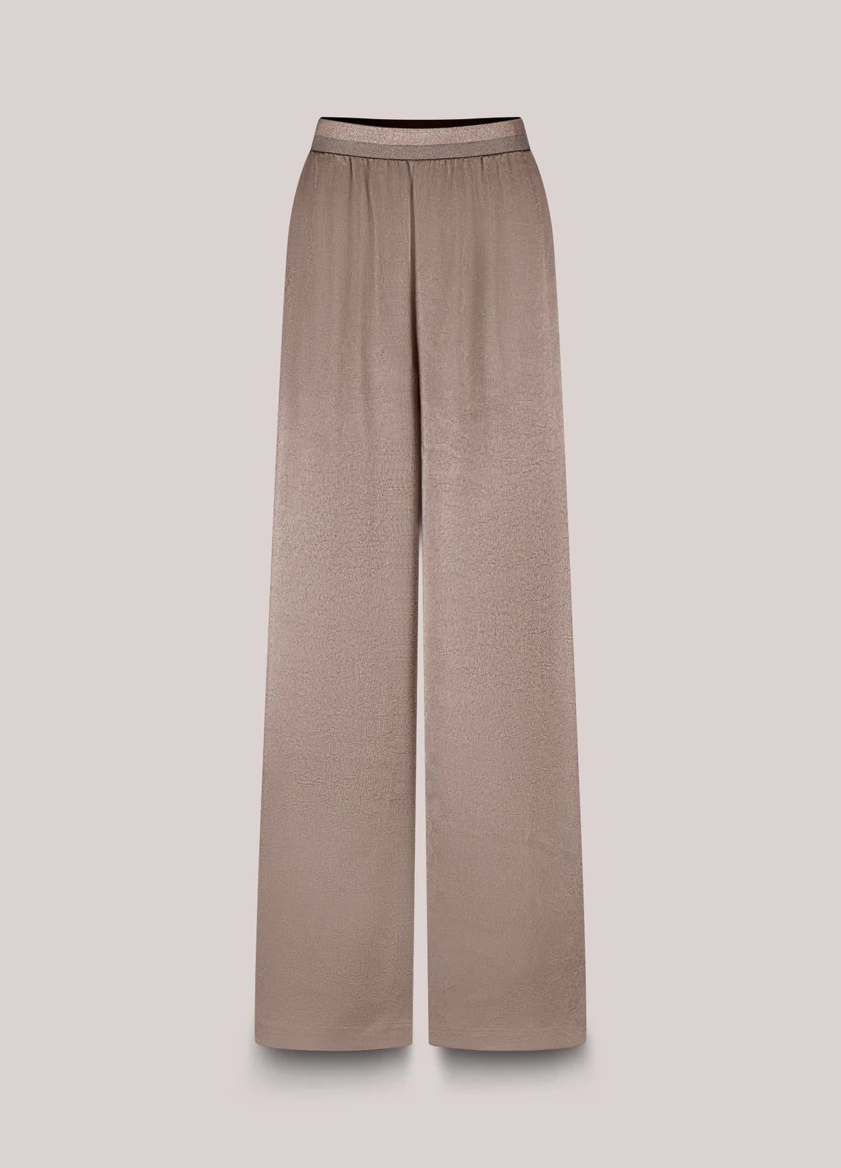 SUMMUM TROUSERS CRINKLE SATIN FUNGH
