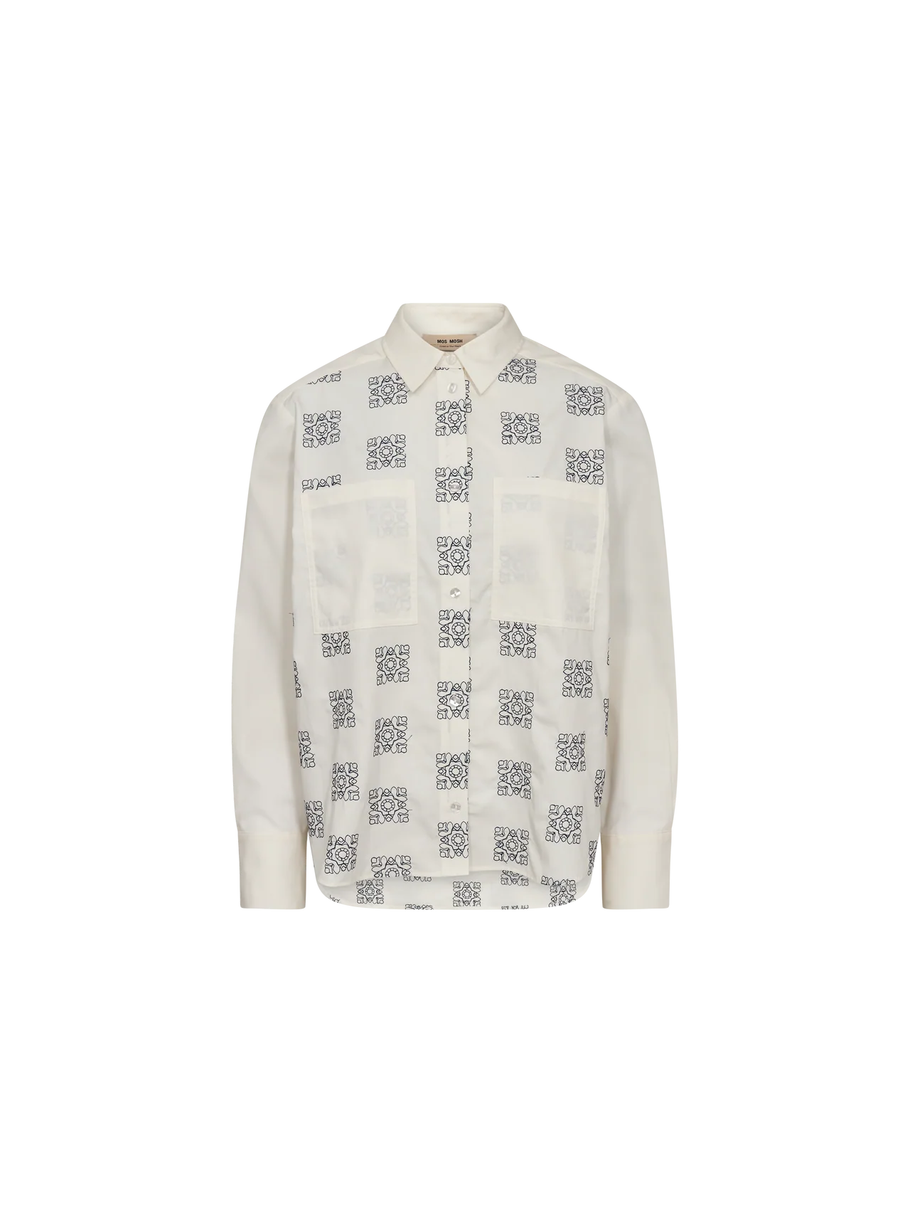 MOS MOSH WEINA GEO SHIRT ECRU