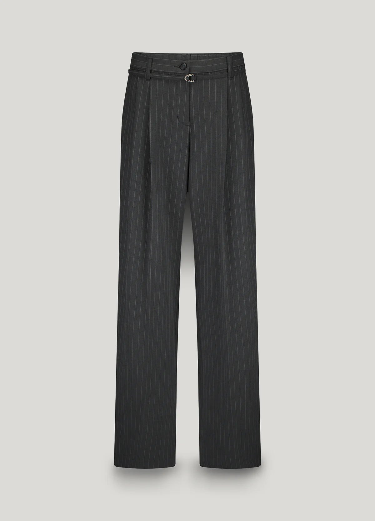 SUMMUM TROUSERS WIDE PINSTRIPE ANTH