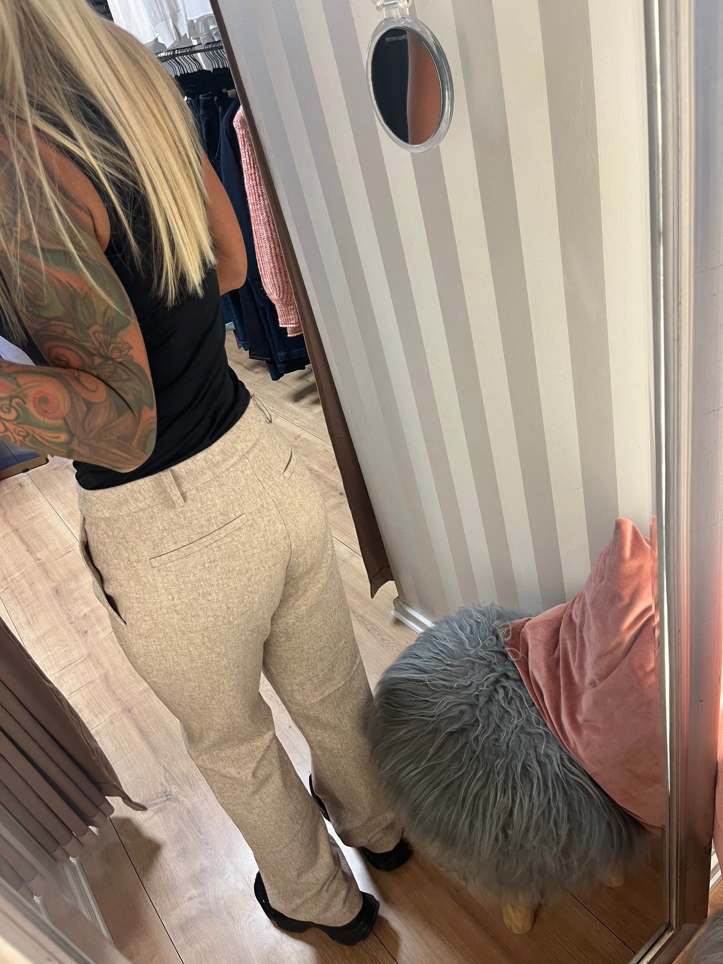 SIX AMES JOLINE PANTS BEIGE