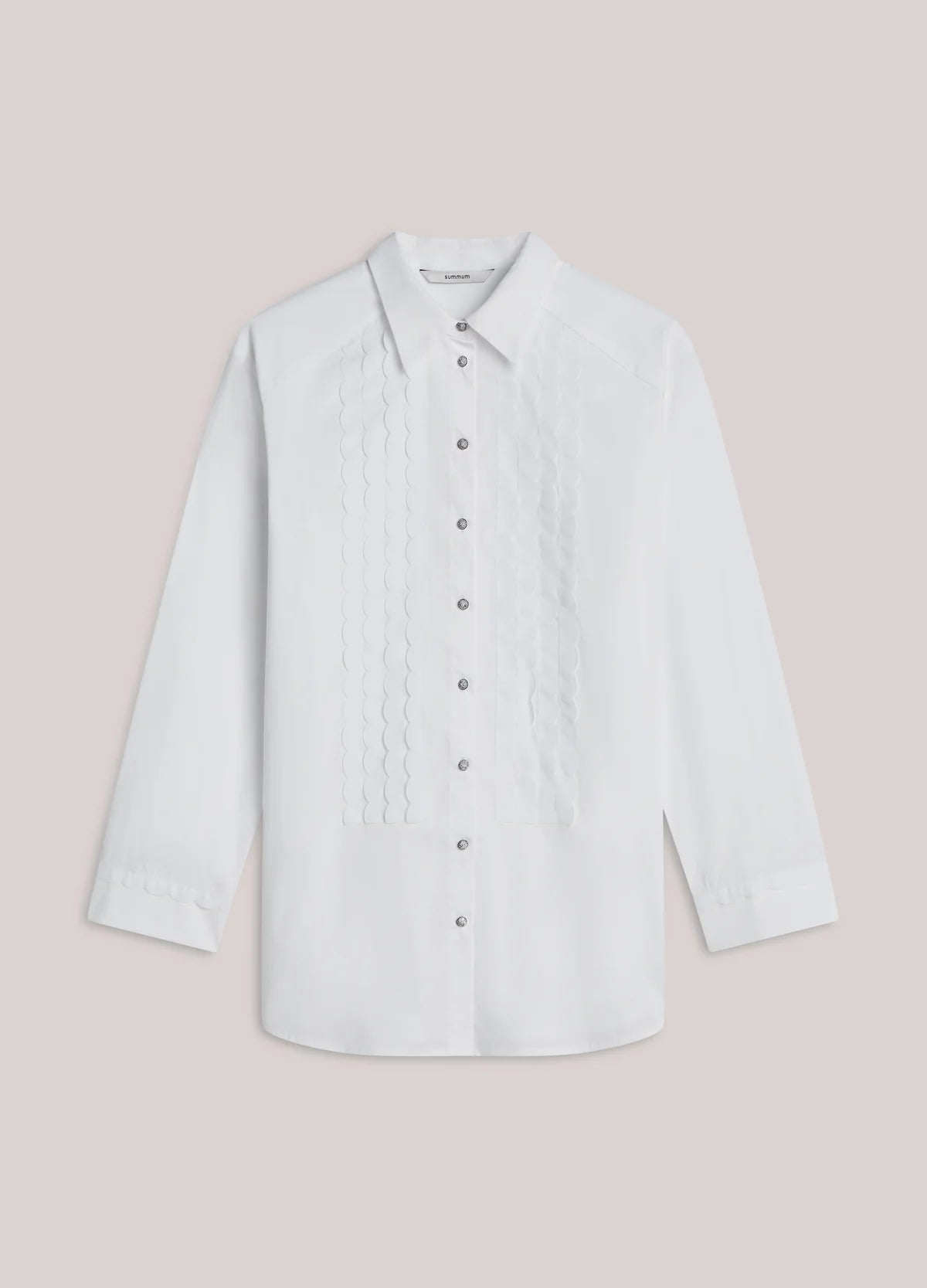 SUMMUM BLOUSE PARTY POPLIN WHITE