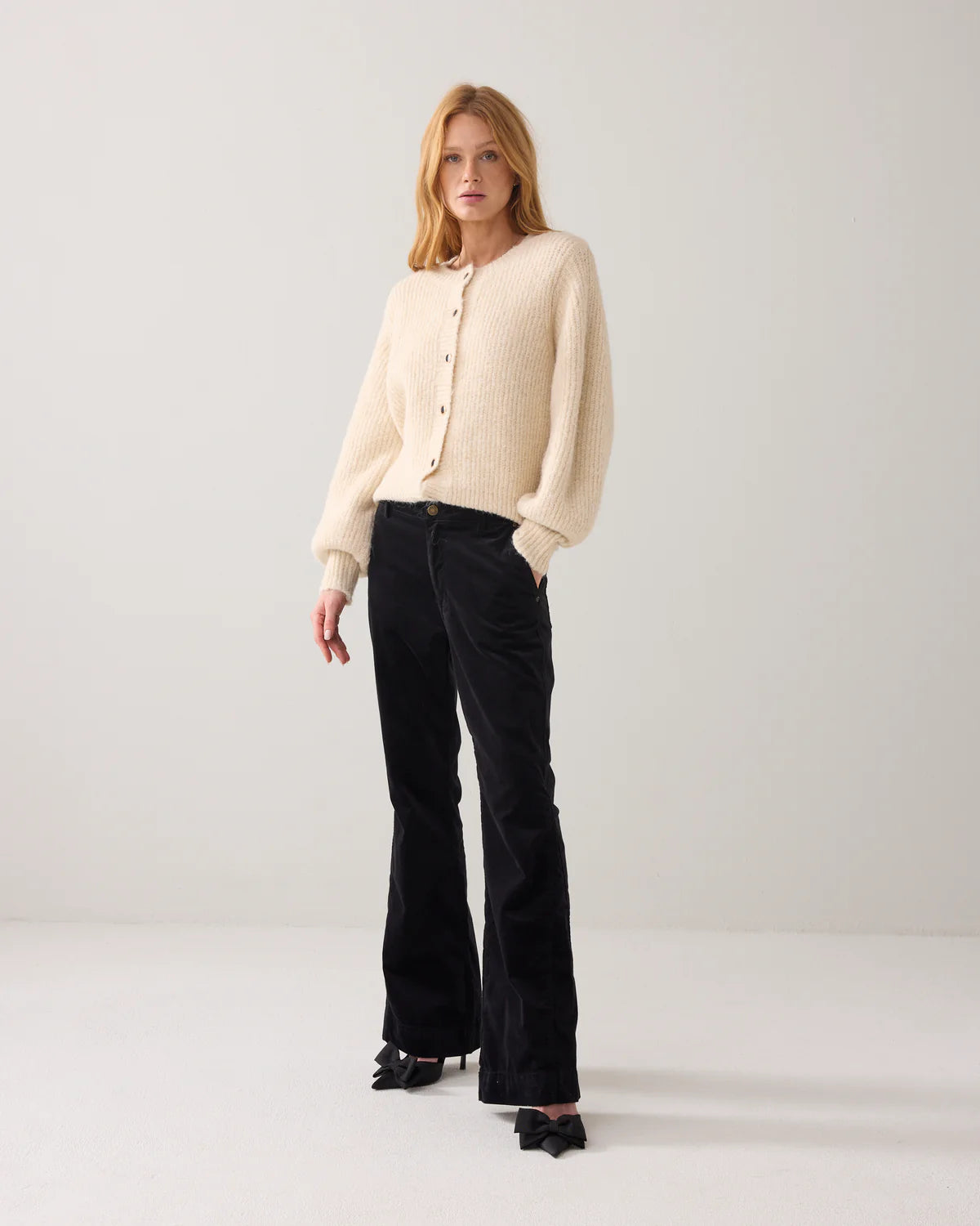 SUMMUM PANTSLIM FLARE STRETCH VELET