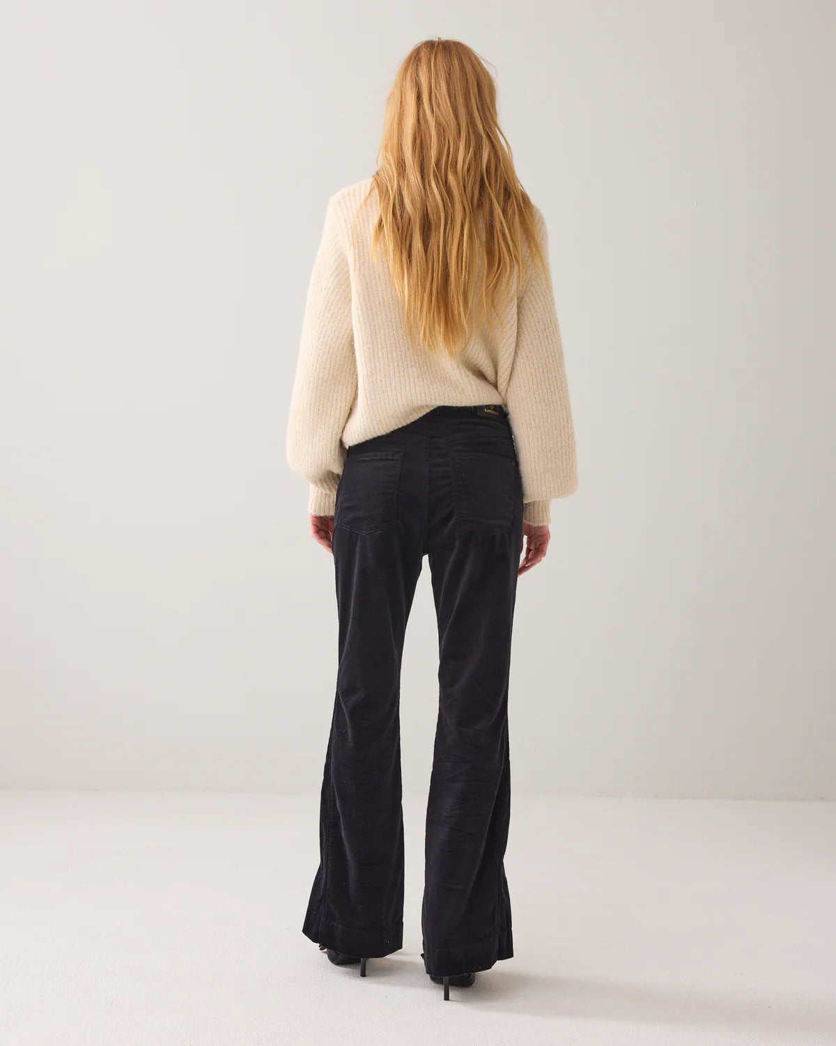 SUMMUM PANTSLIM FLARE STRETCH VELET