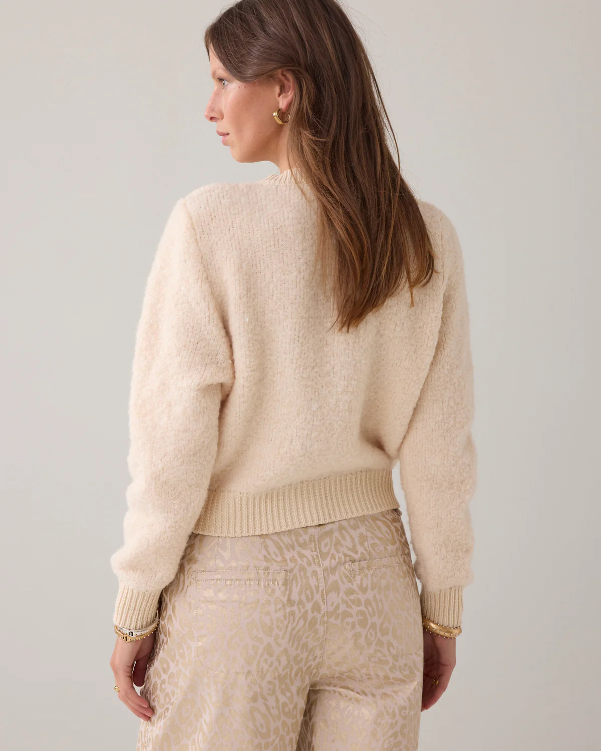 SUMMUM CARDIGAN BOUDE KNIT IVORY
