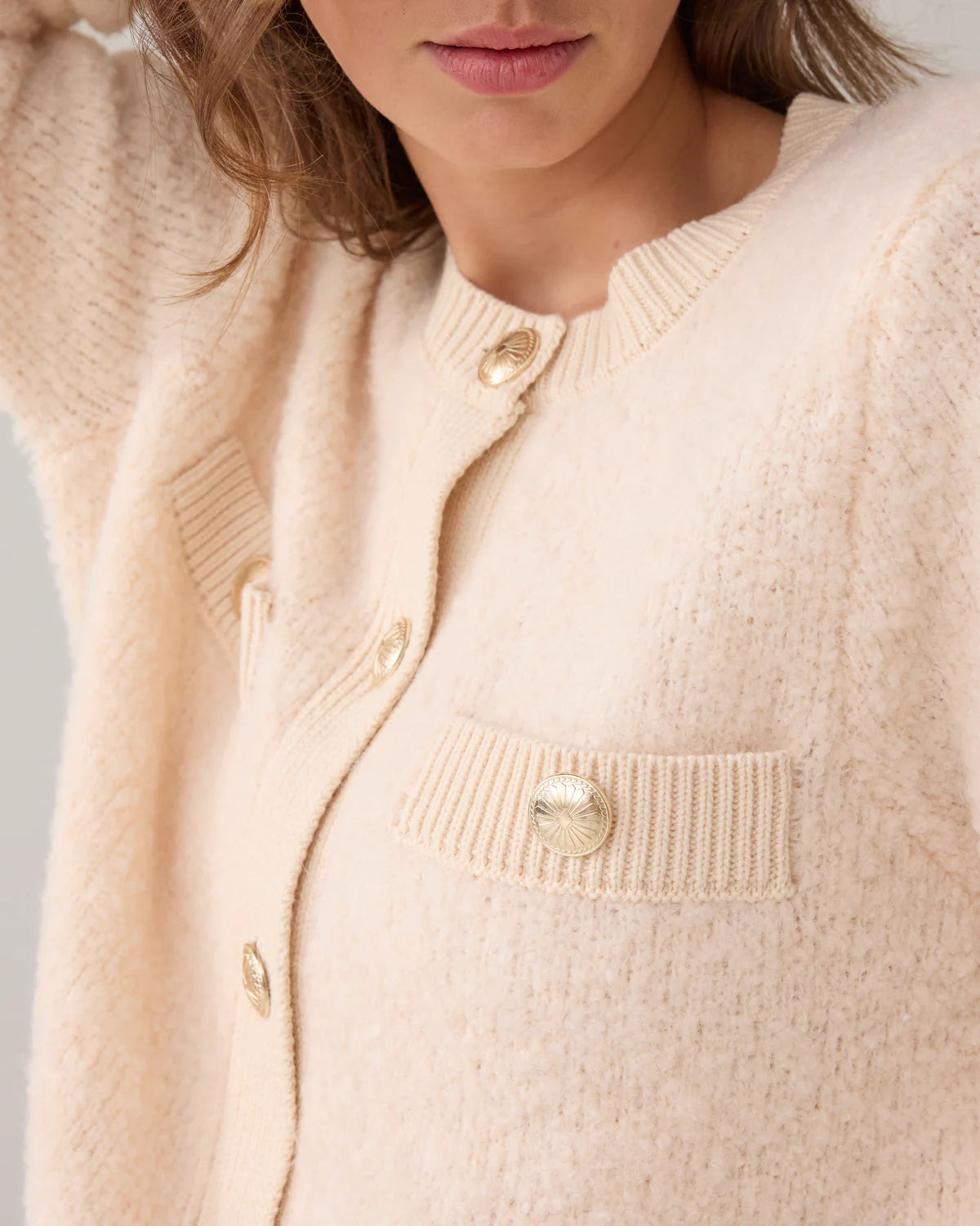 SUMMUM CARDIGAN BOUDE KNIT IVORY